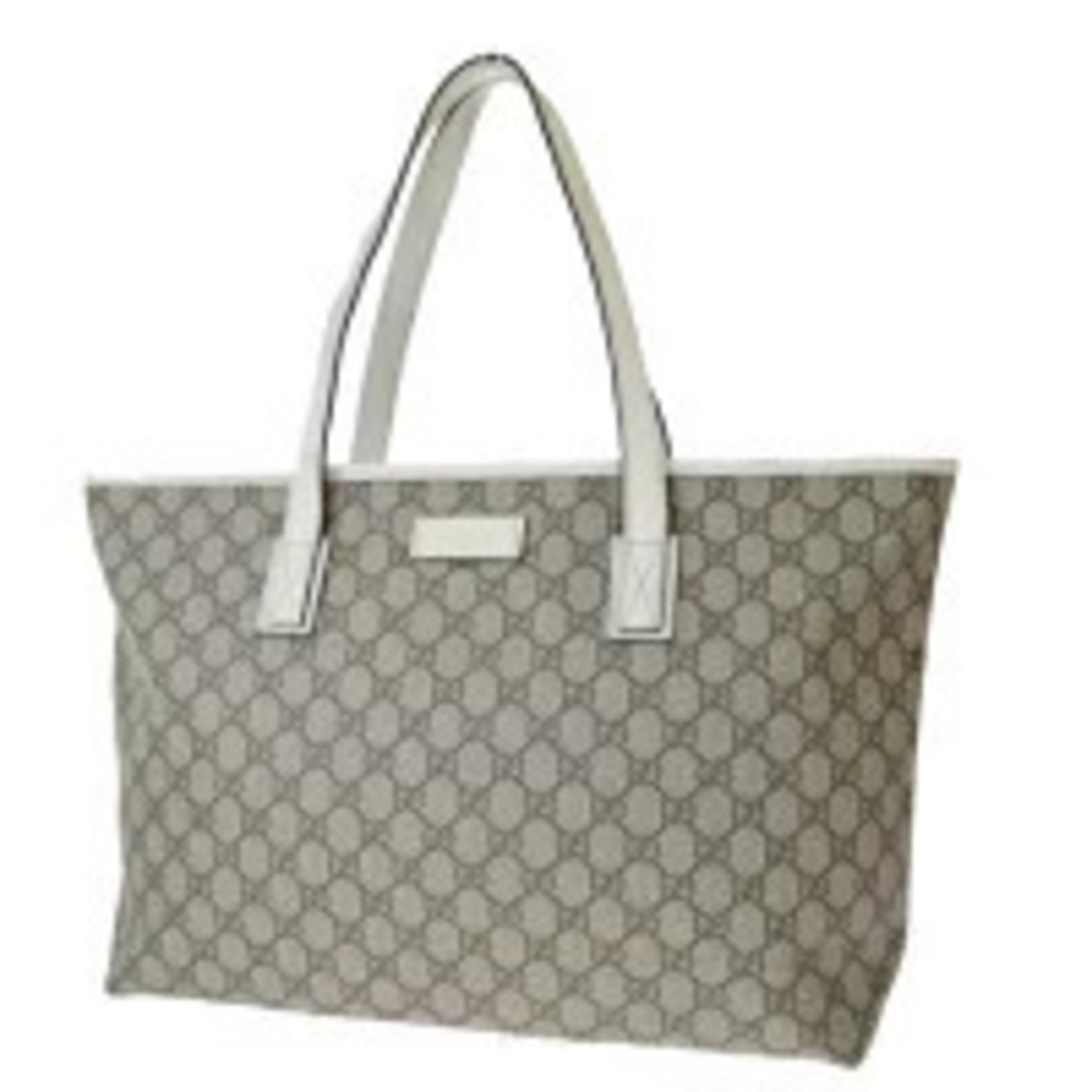 Gucci Tote Bag Shoulder GG Brown Leather